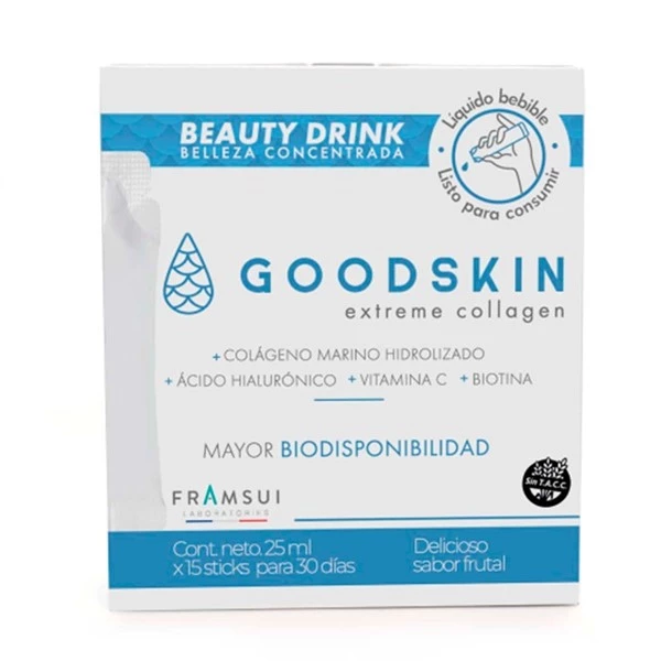 Goodskin Colágeno Marino Hidrolizado Bebible x 15 sticks