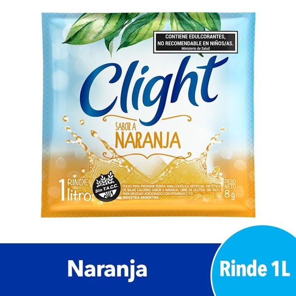 Jugo en Polvo  clight  Naranja 8 g #1