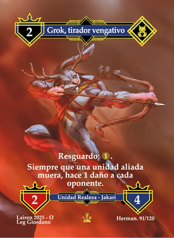 091 Grok, Tirador Vengativo Full Art - Coste 2