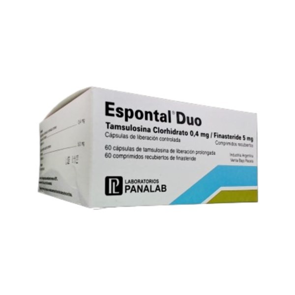 Panalab Espontal Duo Tamsulosina + Finasteride x 60 Cáps de Liberación Prolongada + 60 Comp #1