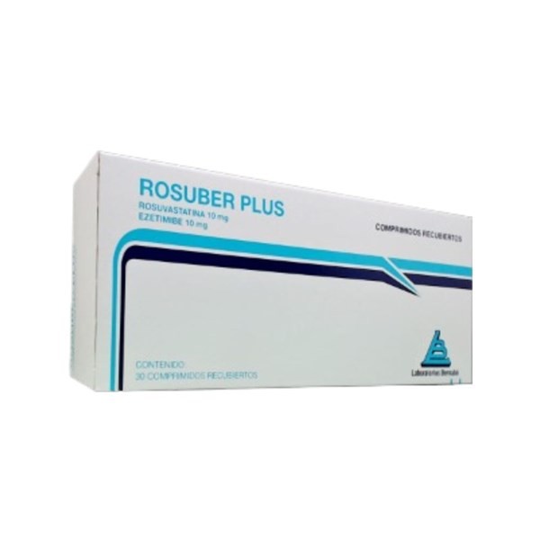 Laboratorios Be Rosuber Plus Rosuvastatina + Ezetimibe 10 / 10 Mg x 30 Comp Recubiertos #1