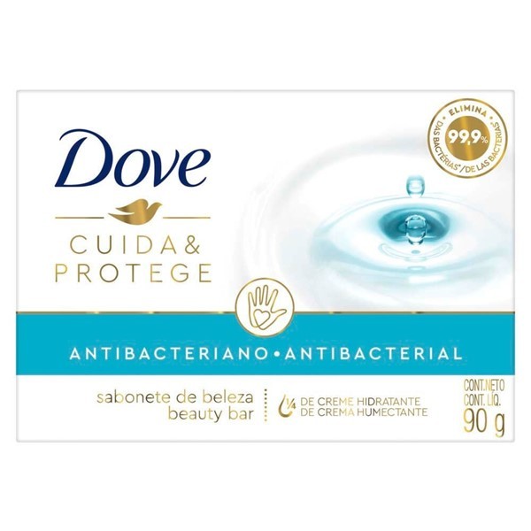 Jabón En Barra Dove Antibacterial Cuida & Protege 90 G alt