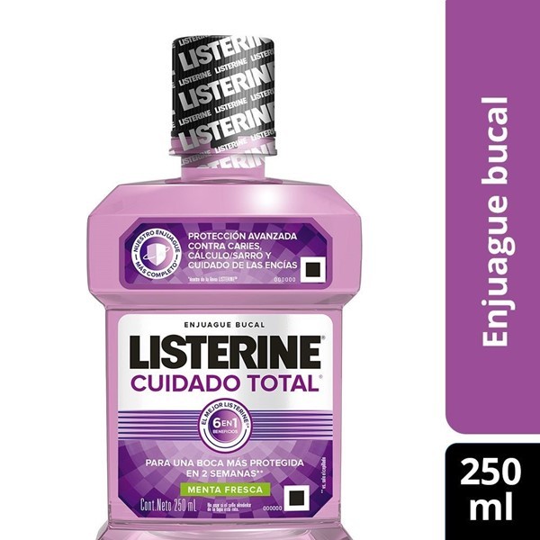 Listerine Enjuague Bucal Cuidado Total x 250 ml #1