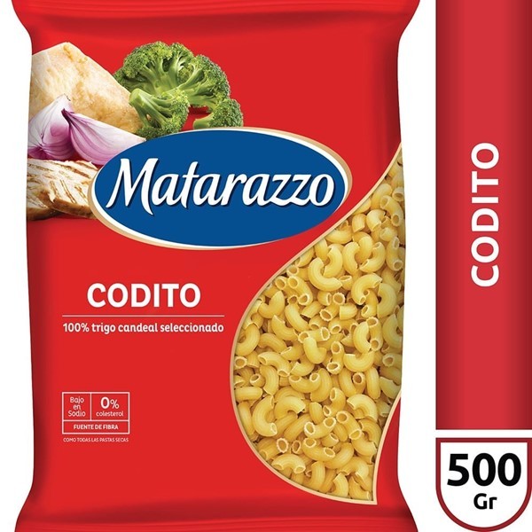 Fideos Codito Matarazzo X500 Gr