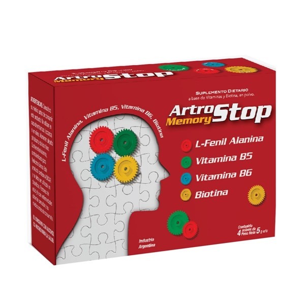 Artrostop Suplemento Dietario Memory Por 4 Sobres alt