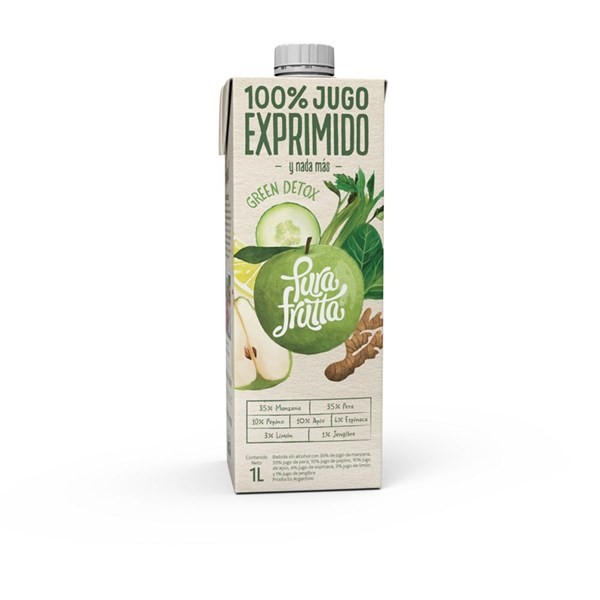 Pura Frutta  Jugo Green Detox x 1 L