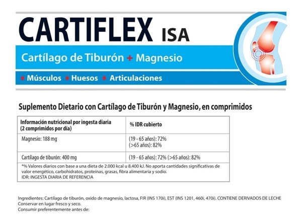 Cartiflex Articulaciones Huesos Músculos 60 comprimidos Unico alt