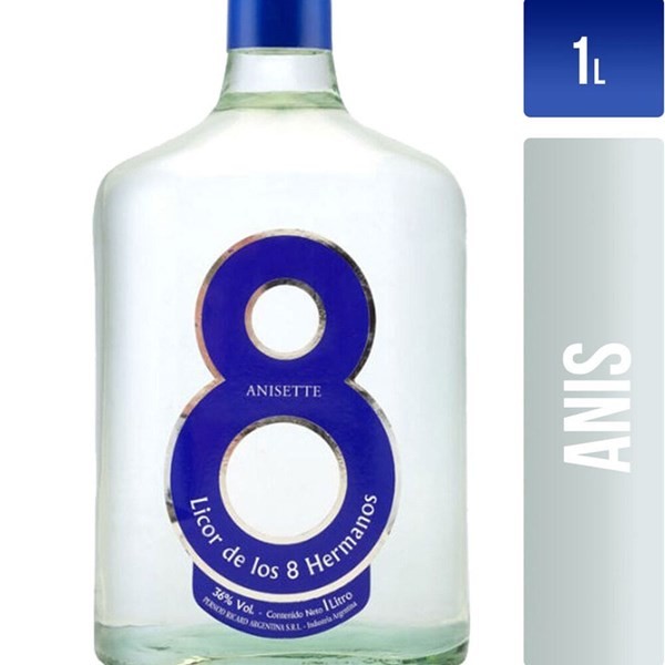 Licor 8 hermanos Anís 1 l. #1