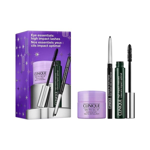 Clinique High Impact Mascara Set Máscara, delineador y bálsamo desmaquillante #1