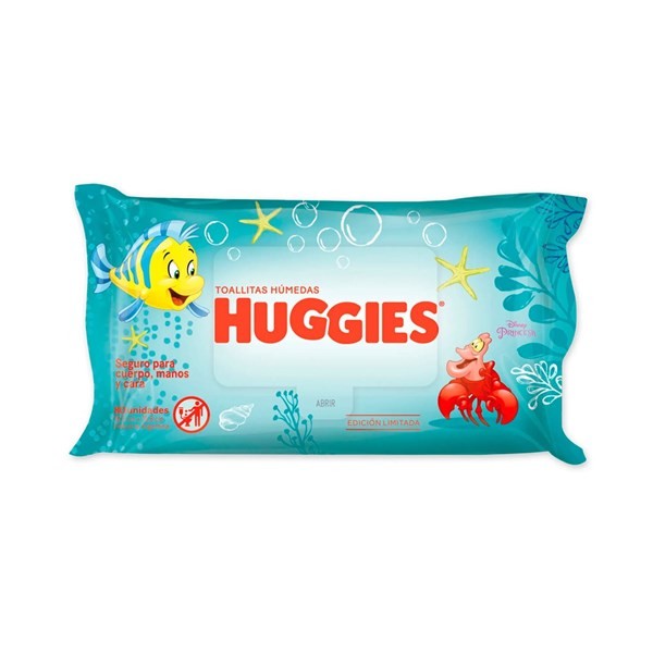 Huggies Toallas Húmedas La Sirenita (80 Unidades) alt