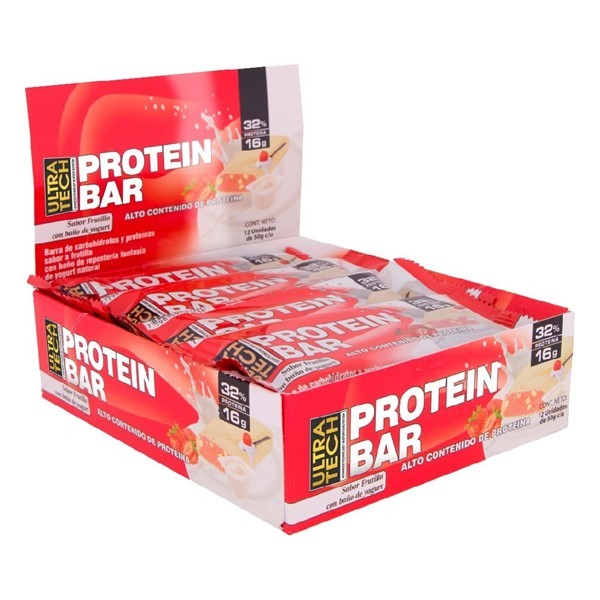 Ultra Tech Protein Bar Sabor Frutilla Yogurt x1 x 50 gr C/U alt