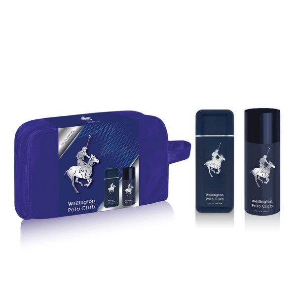 Set Wellington Polo Club Edp Azul x x 60 ml + Desodoreante en Aerosol x 150 ml + Neceser #1