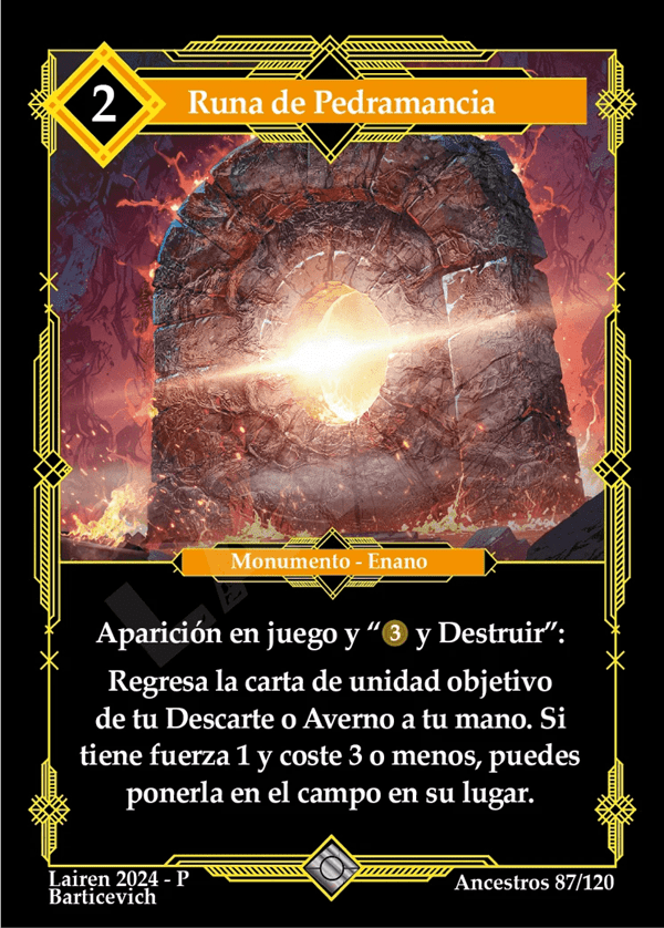 87 Runa De Pedramancia - Coste 2