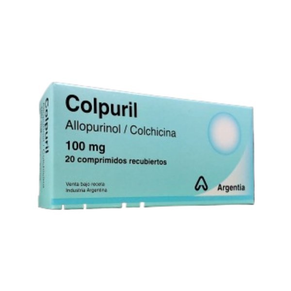 Siegfried Colpuril Allopurinol + Colchicina 100 Mg x 20 Comp Recubiertos
