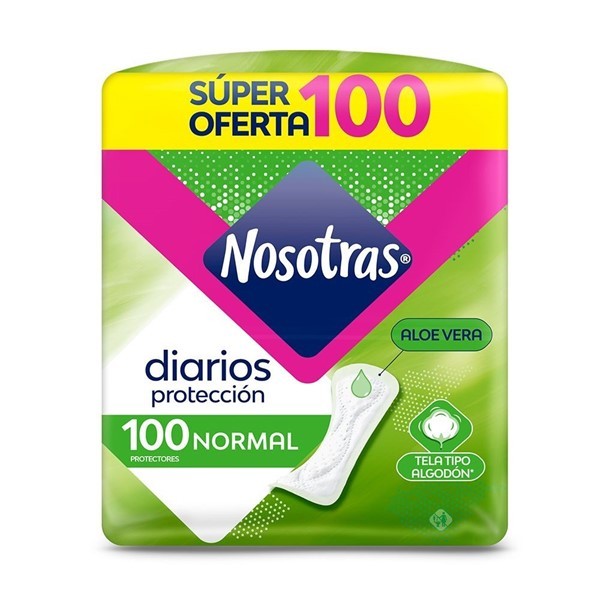 Nosotras Protectores Diarios Tipo Algodón (100 Unidades) alt