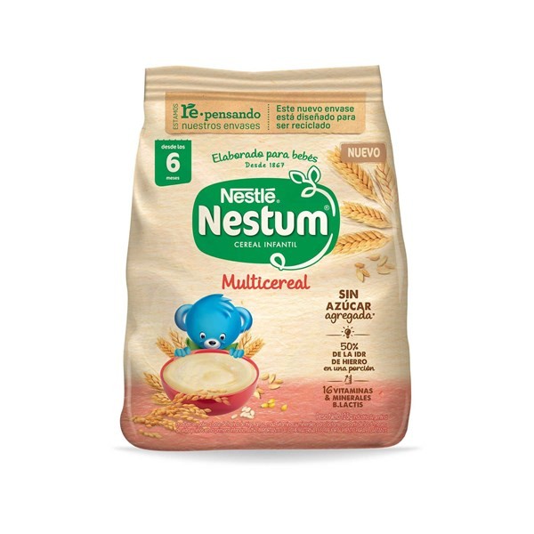 Alimento Multicereal Nestum Sin Azúcar 125 g. alt