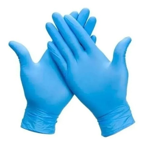 Aurinco Guantes de Nitrilo Azul Caja x 100 Unidades Único