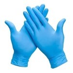 Aurinco Guantes de Nitrilo Azul Caja x 100 Unidades Único #1