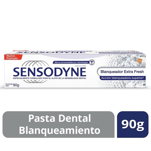 Crema Dental Sensodyne Blanqueador Extra Fresh 90 Gr