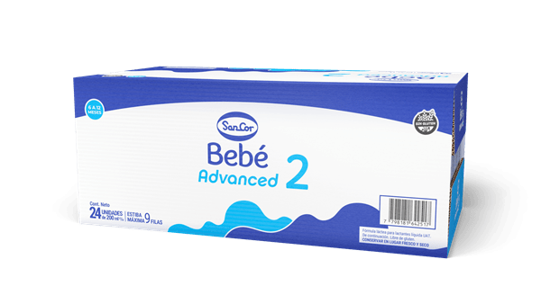 Leche Sancor Advance 2 Fórmula Líquida Bebé 200 ml Pack 24 #1