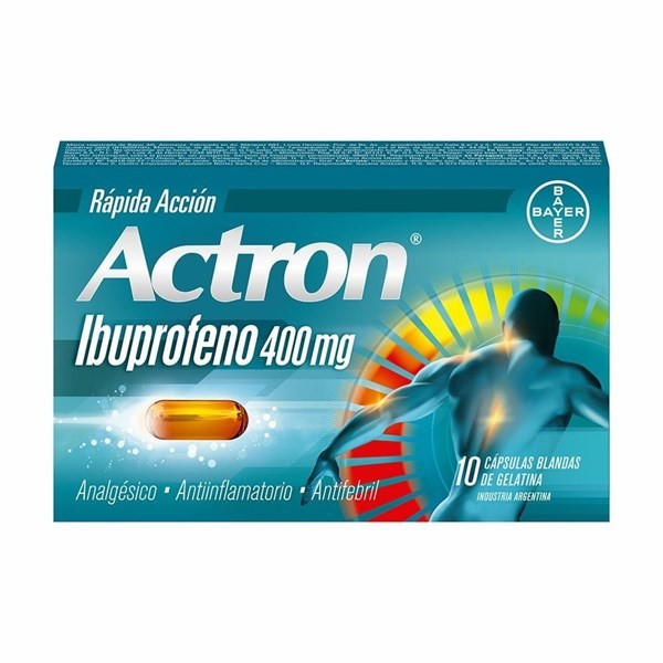 Actron 400 Mg Rápida Acción 10 Cápsulas - Blistera x 12 unidades #1