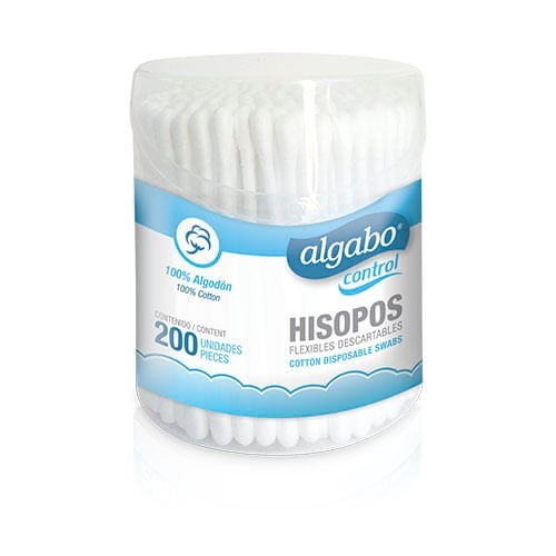 Algabo Hisopos (200 Unidades)