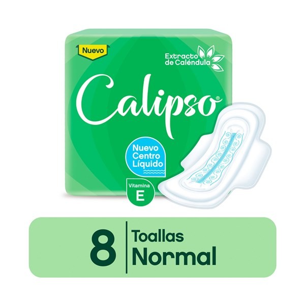 Toalla Femenina Calipso Normal Con Calendula 8 uni #1