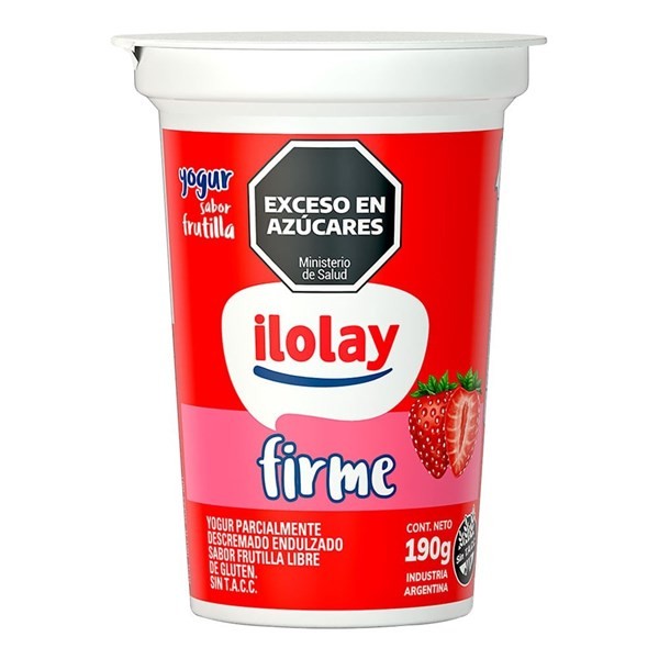 Yogur Firme Ilolay Sabor Frutilla 190 g #1