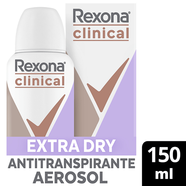 Desodorante Antitranspirante Rexona Clinical Extra Dry Women x 150 ml