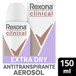 Desodorante Antitranspirante Rexona Clinical Extra Dry Women x 150 ml #1