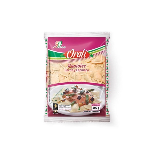 Ravioles Orali de Carne Y Espinaca 500 g #1