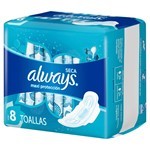 Always Seca Maxi Protección Toallitas Femeninas C/Alas x 8 U Unico #7