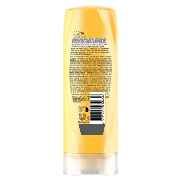 Acondicionador Sedal Crema Balance x 190 ml alt