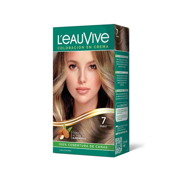 Color Permanente L'eauvive Kit N7 Rubio 1 uni #1