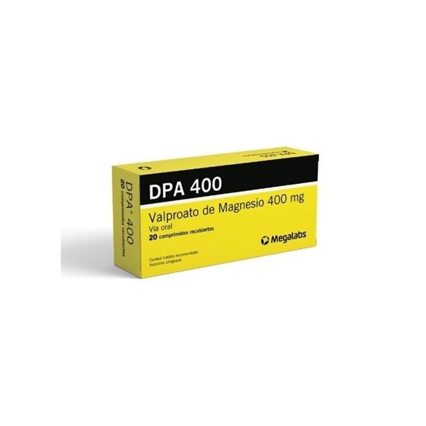 Dpa 400 Mg | 20 Comprimmidos | Ácido valproico #1
