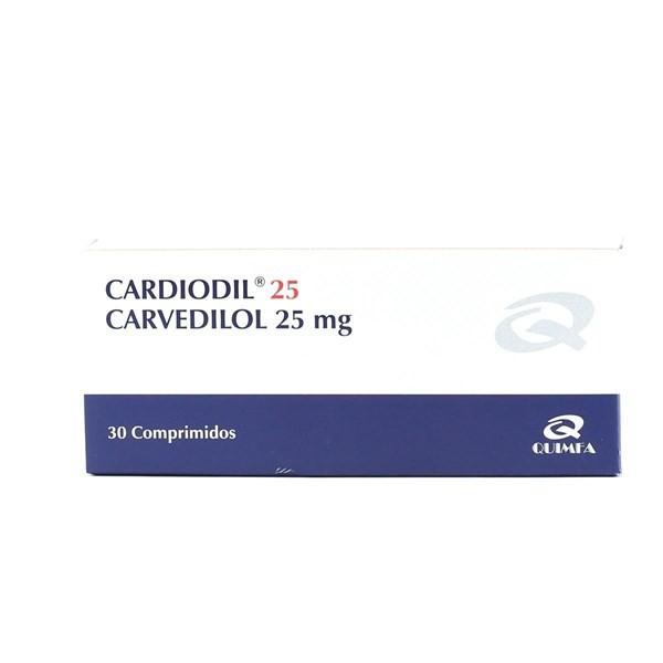CARDIODIL 25MG X30 COMPRIMIDOS #1