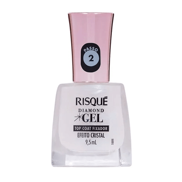 Risque Esmalte de Uñas en Gel Diamond Top Coat Color Efeito Cristal #1