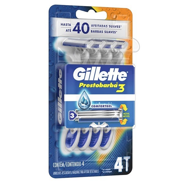 Máquinas de Afeitar Gillette Prestobarba3 Desechables x 4 un alt