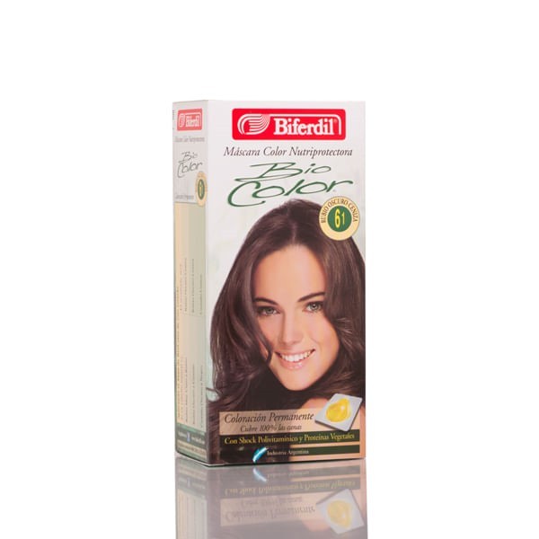 Biferdil Kit Coloracion Bio Color 6.1 Rubio Oscuro Ceniza #1