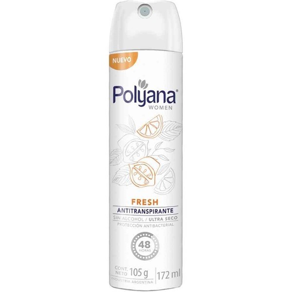 Desodorante Femenino Antitranspirante Polyana Fresh 172 Ml
