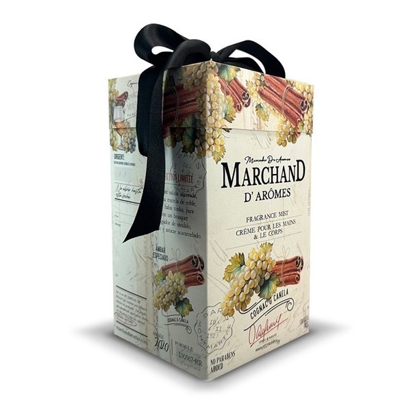 Edp + Crema de Manos y Cuerpo Cubo Duo Cognac & Canela Marchand D`Aromes alt