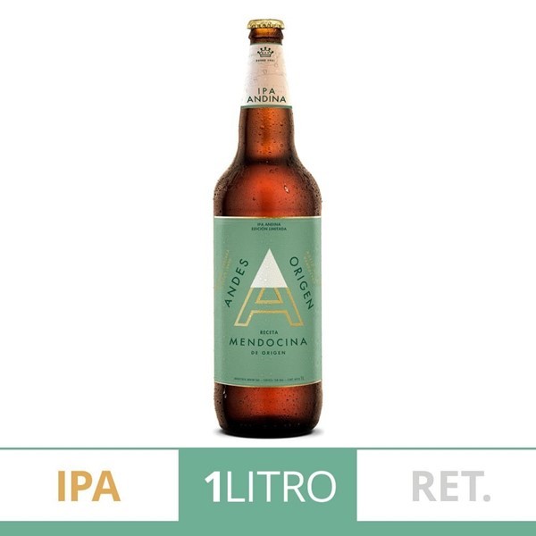 Cerveza Andes Ipa Retornable 1lt