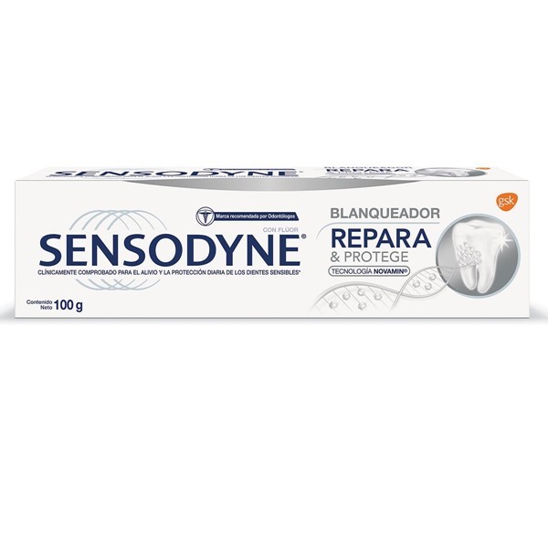Sensodyne Crema Dental Repara Y Protege Blanqueador Para Dientes Sensibles 100 gr alt