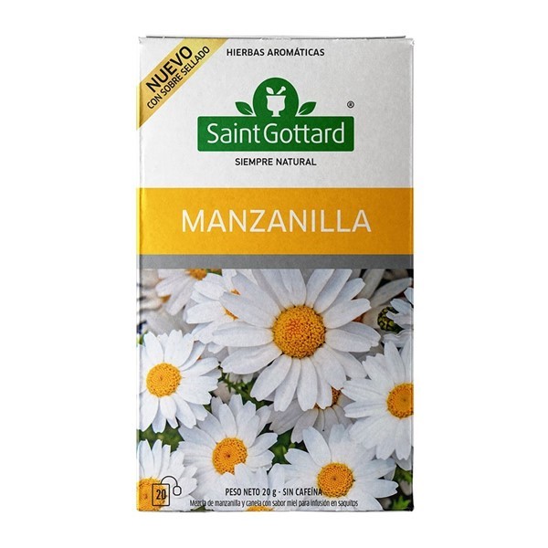 Hierbas Aromáticas Saint Gottard Manzanilla X 20 Saquitos