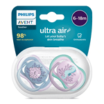 Avent Chupete Ultra Air Deco 618 -m Azul Y Lila x 2 #3