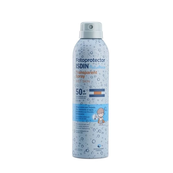 Isdin Fotoprotector Transparent Spray Wet Skin Pediatric Fps 50+ 250 ml