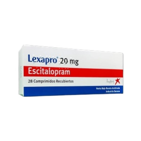 Lundbeck Lexapro 20 Mg Escitalopram x 28 Comp Recubiertos #1