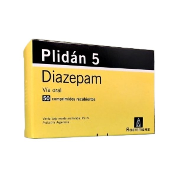 Roemmers Plidan 5 Mg Diazepam x 50 Comp Recubiertos #1