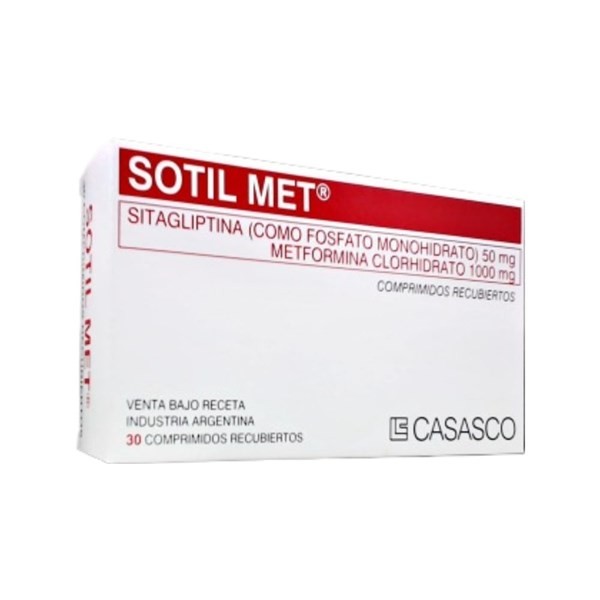 Casasco Sotil Met 50 / 1000 Mg Sitagliptina x 30 Comp Recubiertos #1