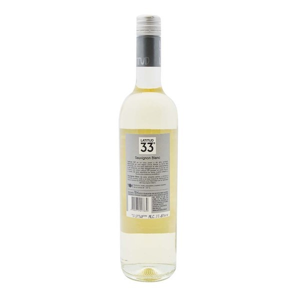 Vino Blanco Latitud 33 Sauvignon Blanc 750 Cc alt